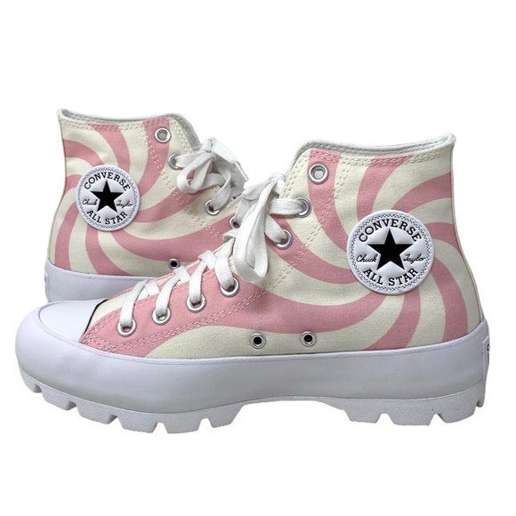 Converse Chuck Taylor Lugged Shoes Skate Women Casual Pink Candy Canvas A10016C - Picture 5 of 10